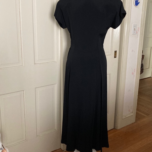 Vintage 1980's Flared Dress w Embellishments - Picture 9 of 15